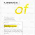 Join us! Opening reception: “Communities of _________”