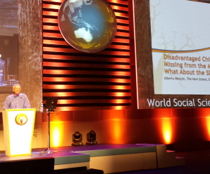 SGPIA Professor Alberto Minujin presents on “Disadvantaged Children and Equity: Missing from the MDGs – What about the SDGs?” at the World Social Science Forum in South Africa